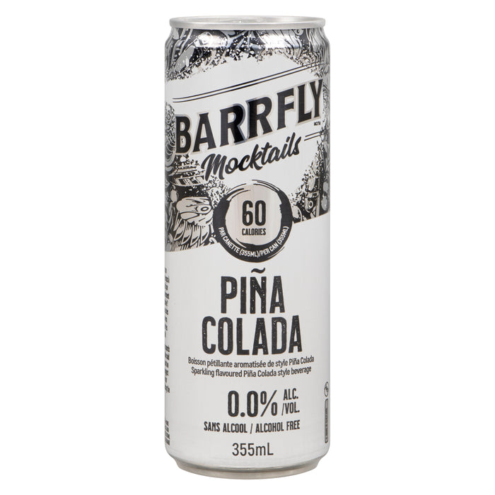 Barrfly Sparkling Piña Colada Style Beverage, 355 ml