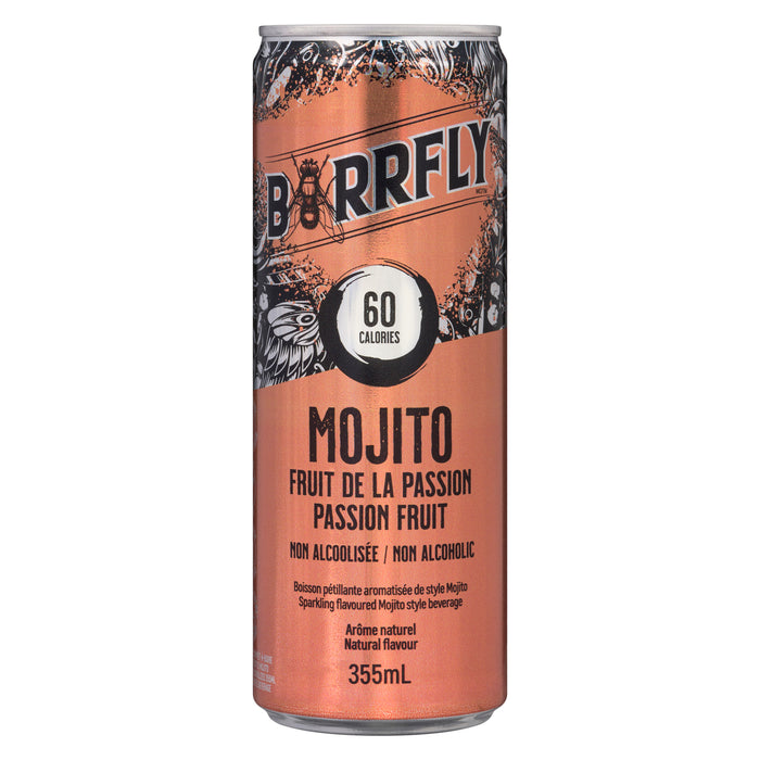 Barrfly Boisson Pétillante Aromatisée de Style Mojito, 355 ml