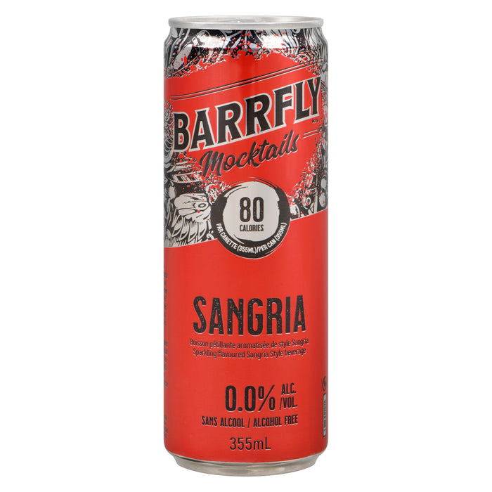Barrfly Boisson Pétillante Aromatisée de Style Sangria, 355 ml