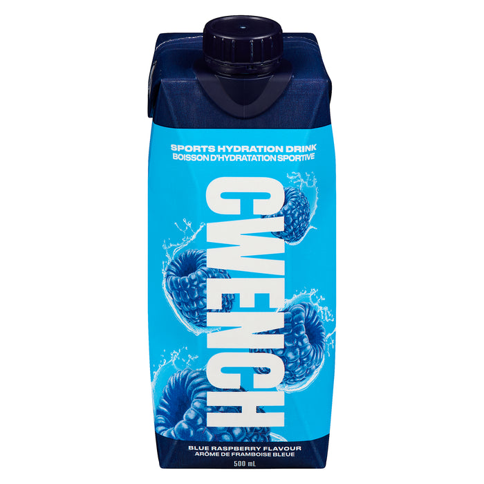 Cwench Sports Hydration Drink Blue Raspberry, 500 ml