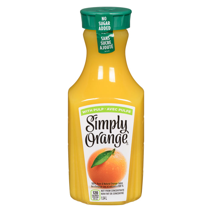 Simply Orange 100% Pure & Natural Orange Juice with Pulp, 1.54 L