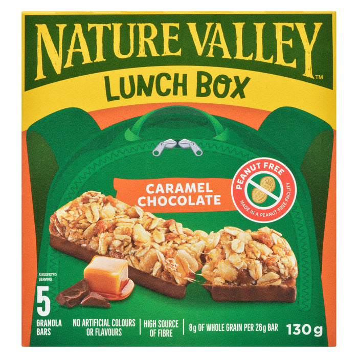 Val Nature Boîte à Lunch Barres Granola Chocolat au Caramel, emb. de 5, 130 g