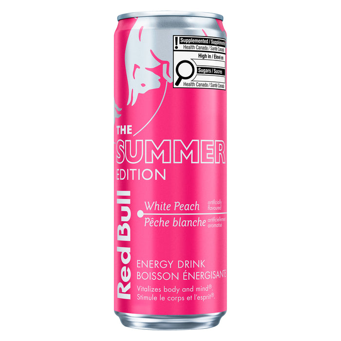 Red Bull Energy Drink White Peach, 355 ml