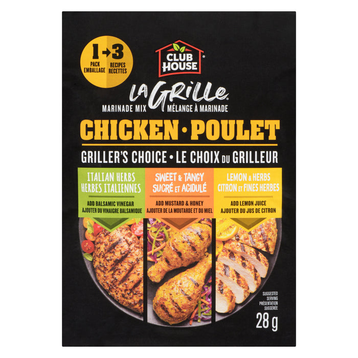 Club House La Grille Marinade Mix, Chicken, 28 g