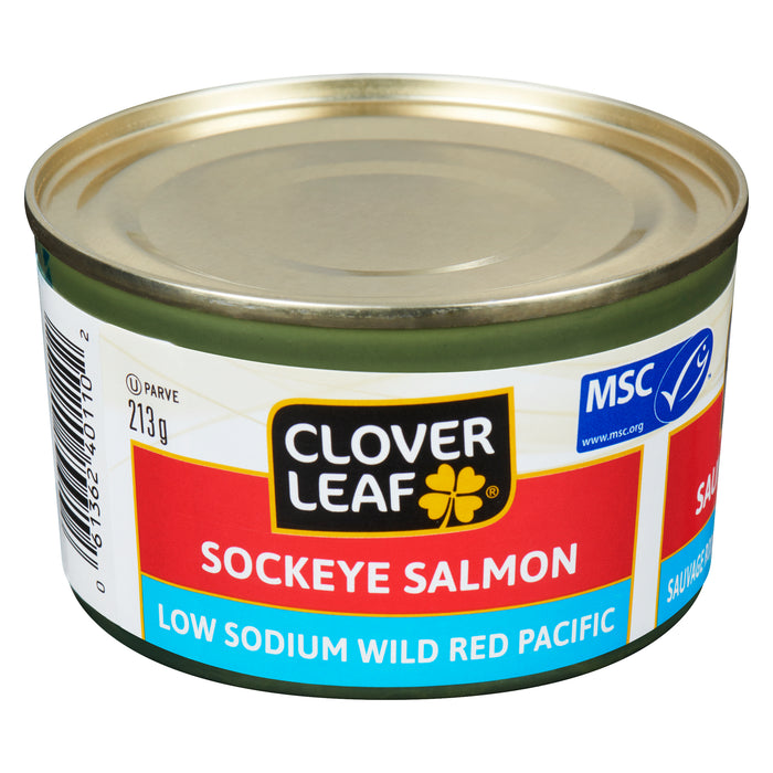 Clover Leaf Saumon Sockeye Sauvage Rouge du Pacifique Hyposodique, 213 g