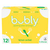 Bubly Boisson à Base d'Eau Pétillante Sorbet au Citron pour une Durée Limitée, emb. de 12, 355 ml