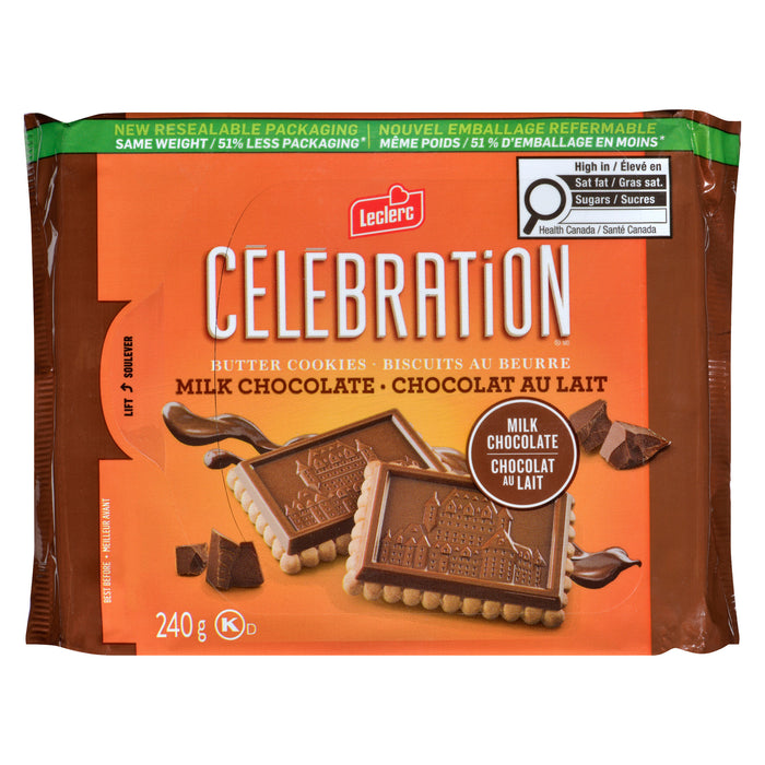 Célébration Butter Cookies Milk Chocolate, 240 g