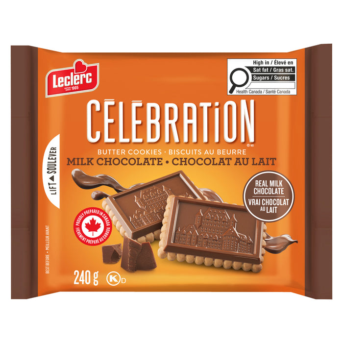 Célébration Biscuits au Beurre Chocolat au Lait, 240 g