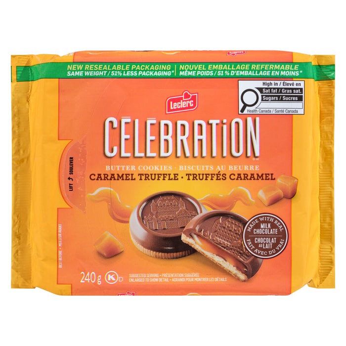 Célébration Biscuits au Beurre Truffés Caramel, 240 g