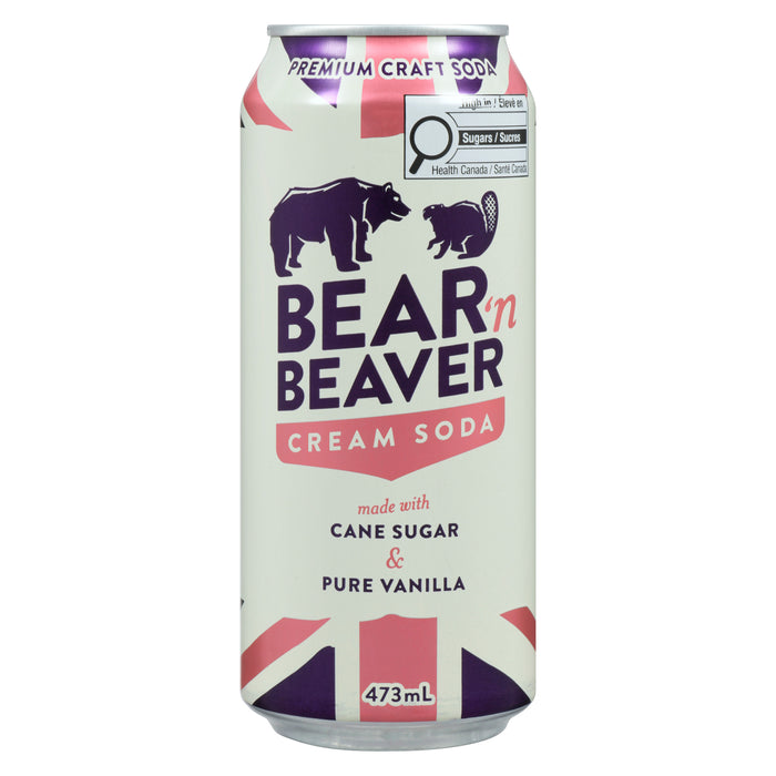 Crème soda artisanal haut de gamme Bear ’n Beaver, 473 ml