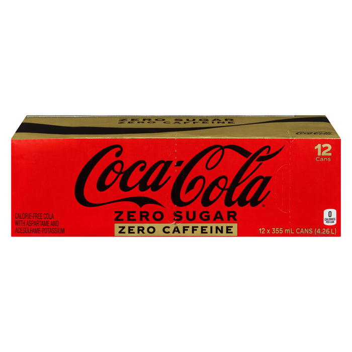 Coca-Cola Zéro Sucre Coke Zero 12 Canettes x 355 ml (4.26 L)