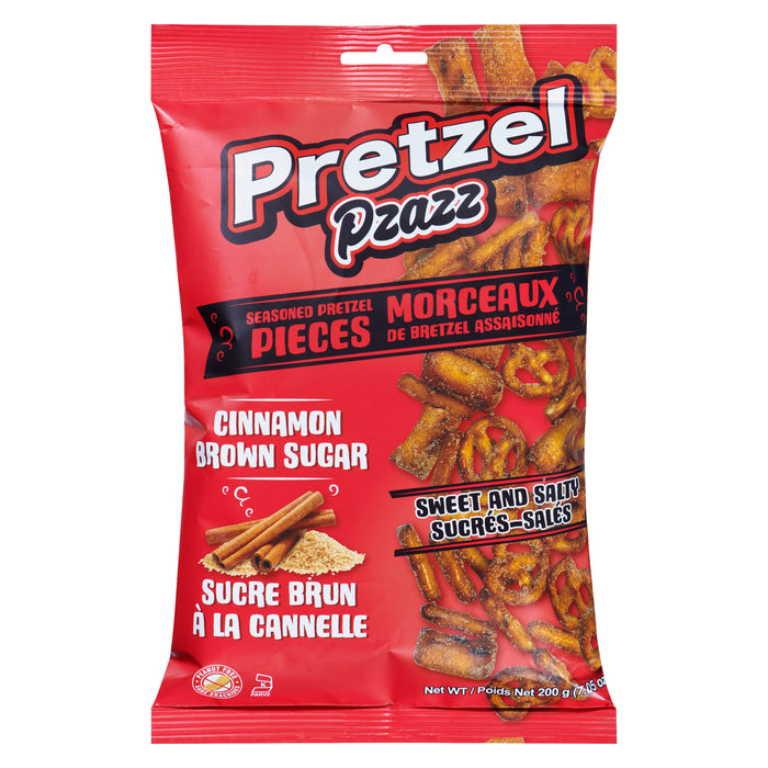 Pretzel Pzazz Cinnamon Brown Sugar Seasoned Pretzel Medley, 200-g