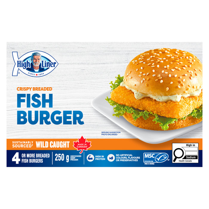 Burgers de poisson pané croustillant High Liner, 250 g