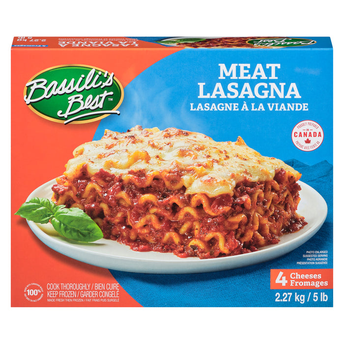 Bassili's Best Meat Lasagna 4 Cheeses, 2.27 kg