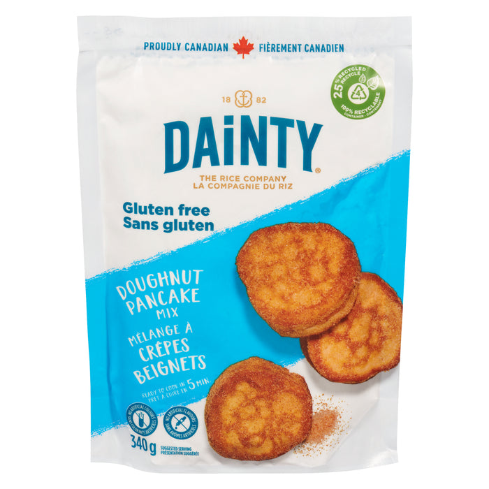 Dainty Mélange à Crêpes Beignets, Sans Gluten, 340 g