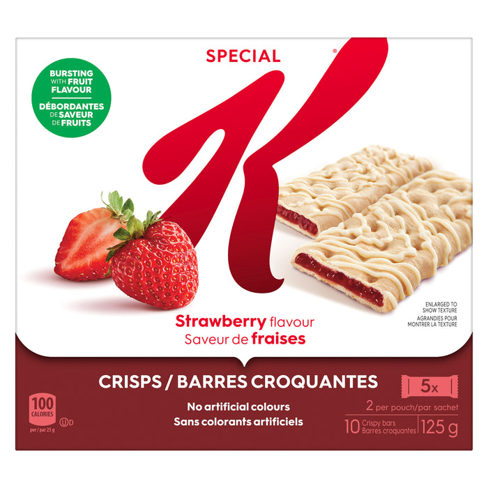 Special K Crisps Strawberry Flavour, 10-Pack, 125 g