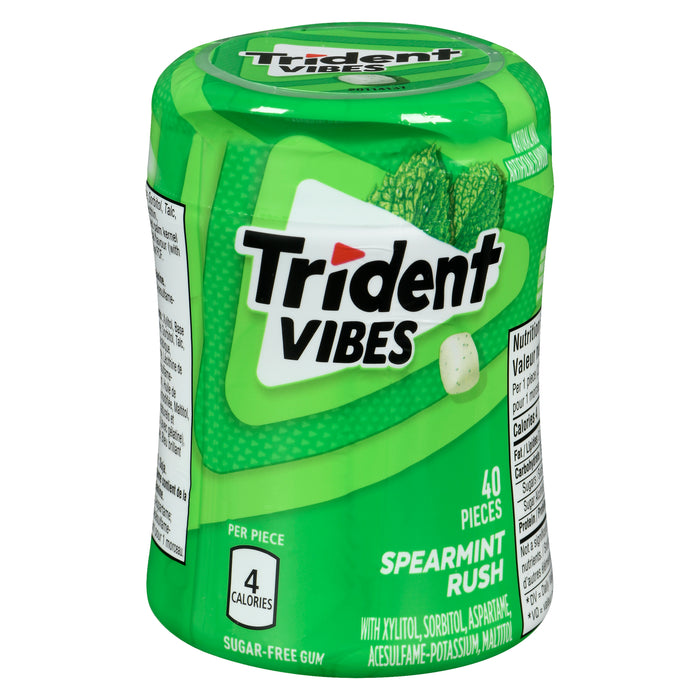Trident Vibes Sugar-Free Spearmint Rush Gum, 40-Piece