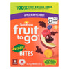 SunRype Fruit to Go 100% Fruit & Veggie Snack +Veggie Bites, Apple Berry Carrot, 8-Pack, 112 g