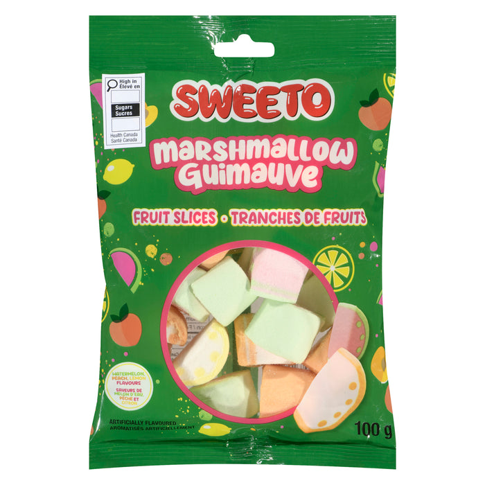 Sweeto Marshmallow Fruit Slices, 100 g