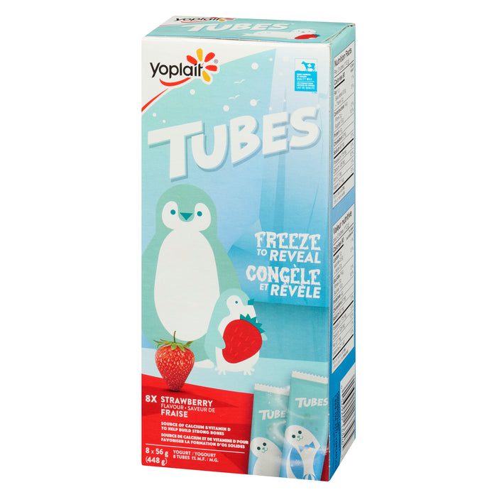 Yoplait Tubes Strawberry Yogurt 1% M.F., 8-Pack