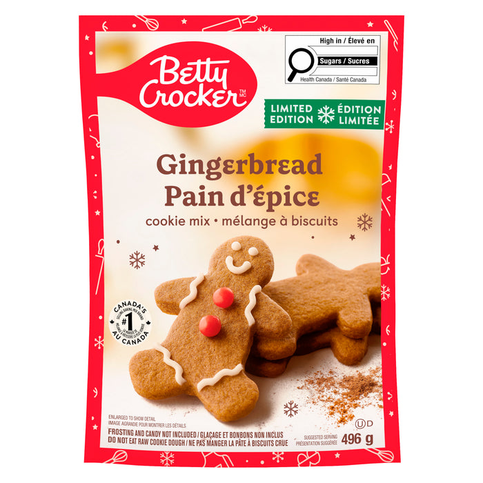 Betty Crocker Mélange à Biscuits Pain d'Épice Édition Limitée, 496 g