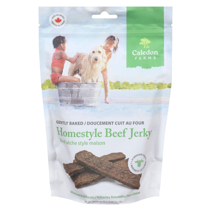 Gâteries pour chiens à saveur de bœuf séché maison Caledon Farms, 220 g