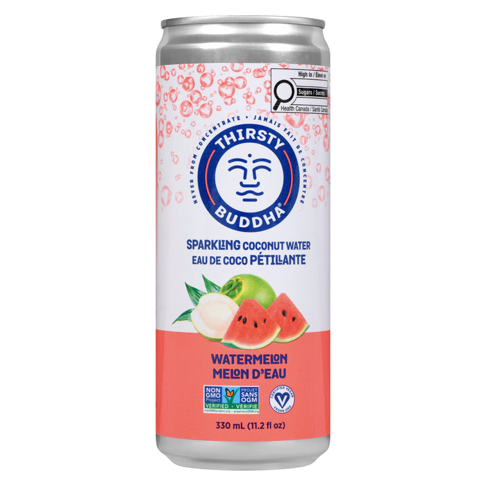 Thirsty Buddha Sparkling Coconut Water Watermelon, 330 ml