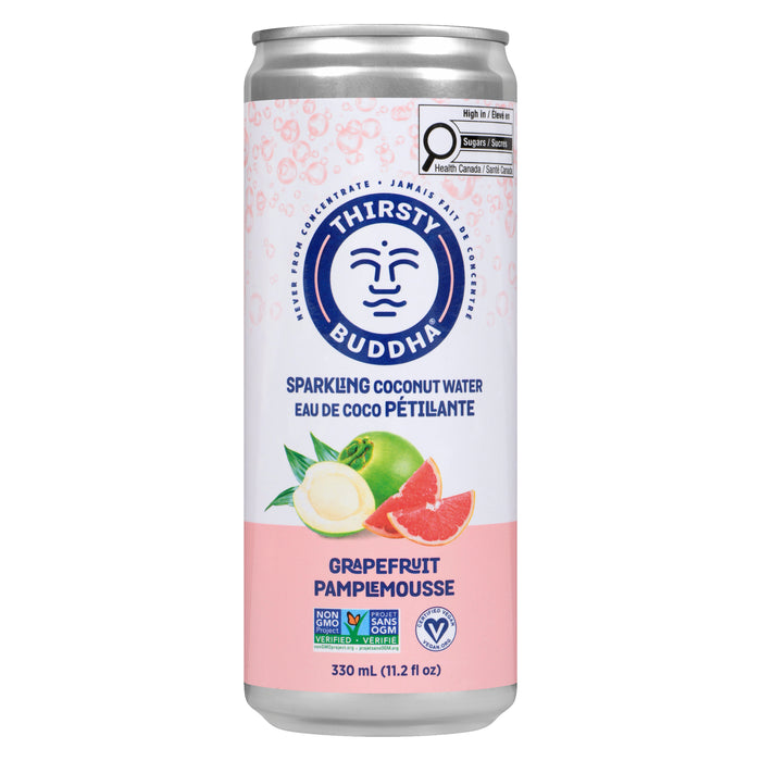 Thirsty Buddha Sparkling Coconut Water Grapefruit, 330 ml