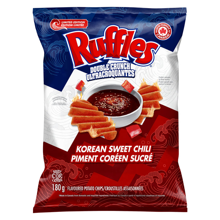 Ruffles Ultracroquantes croustilles assaisonnées Piment coréen sucré, 180 g