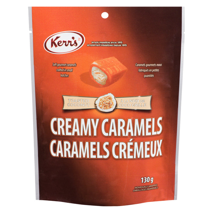 Caramels crémeux Kerr’s à la noix de coco grillée, 130 g