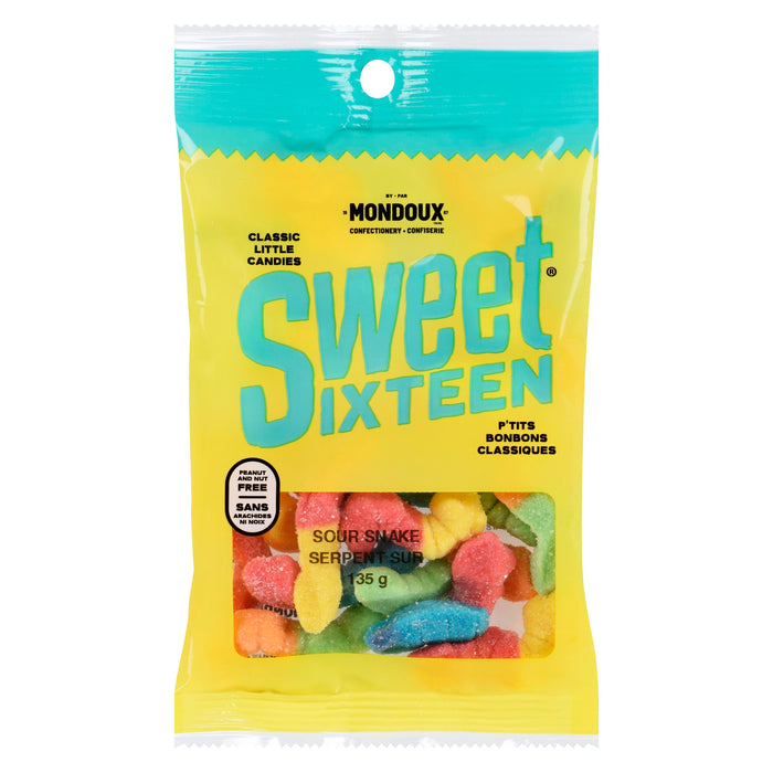 Mondoux Sweet Sixteen Classic Little Candies Sour Snake, 135 g