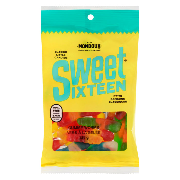 Vers à la gelée P'tits bonbons classiques Sweet Sixteen Mondoux, 135 g