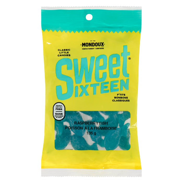 Mondoux Sweet Sixteen Classic Little Candies Raspberry Fish, 135 g