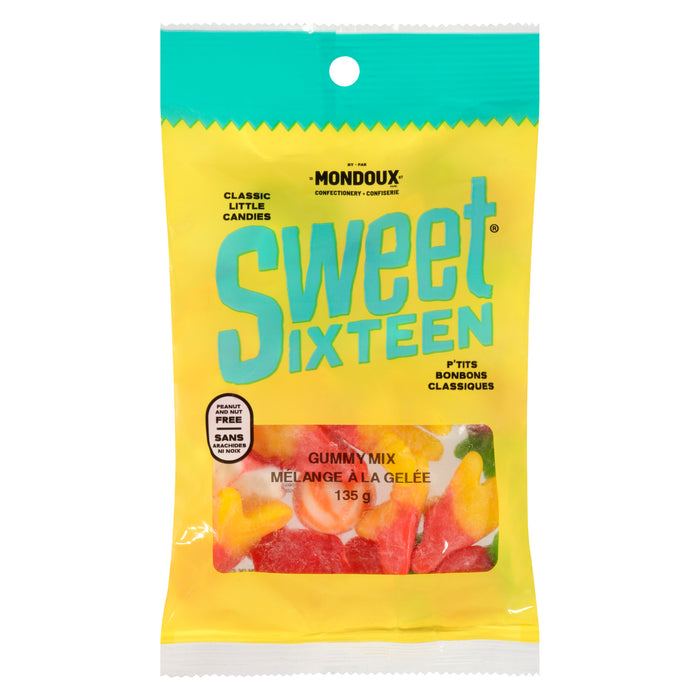 Mélange de bonbons à la gelée P'tits bonbons classiques Sweet Sixteen Mondoux, 135 g
