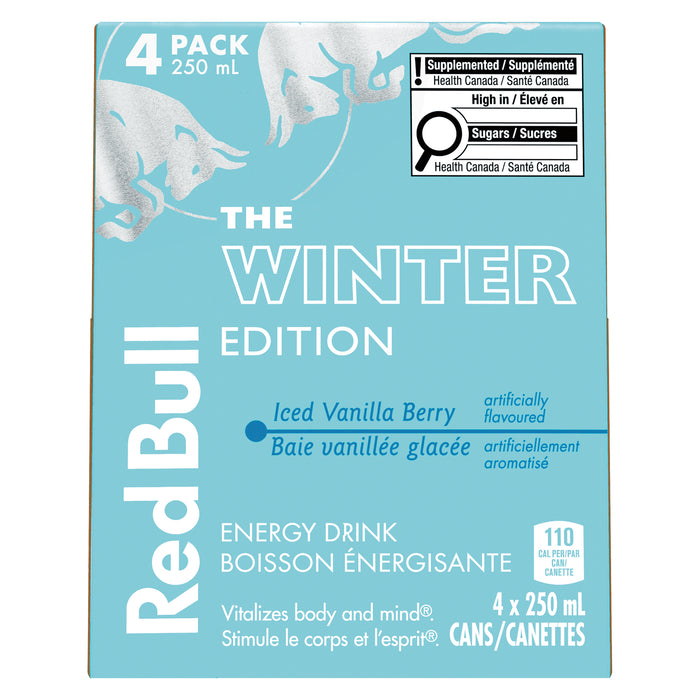 Red Bull Boisson Énergisante Baie Vanillée Glacée, emb. de 4, 250 ml