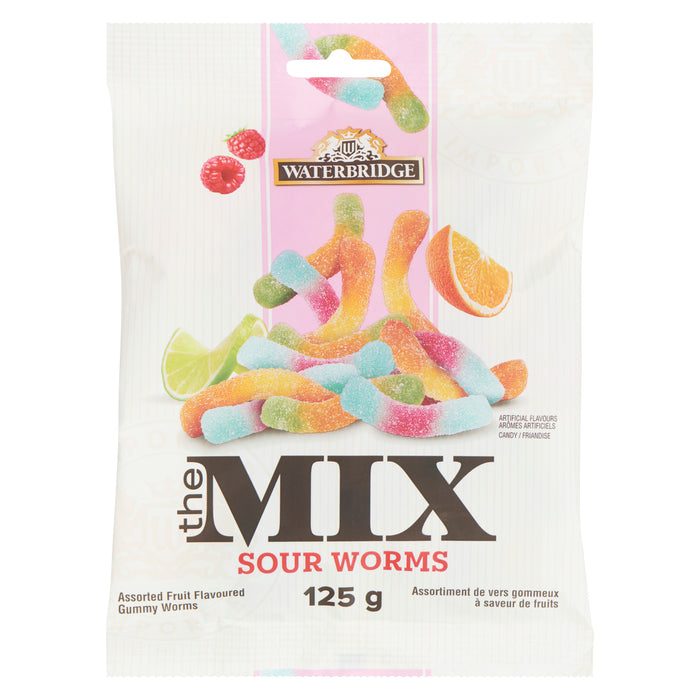 Assortiment de vers gommeux à saveur de fruits The Mix Sweet & Sour Waterbridge 125 g