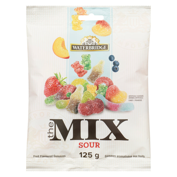 Bonbons gélifiés aromatisés aux fruits The Mix Waterbridge, Sour, 125 g