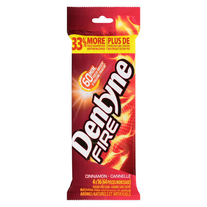 Dentyne Fire Gomme Sans Sucre Cannelle, emb. de 4