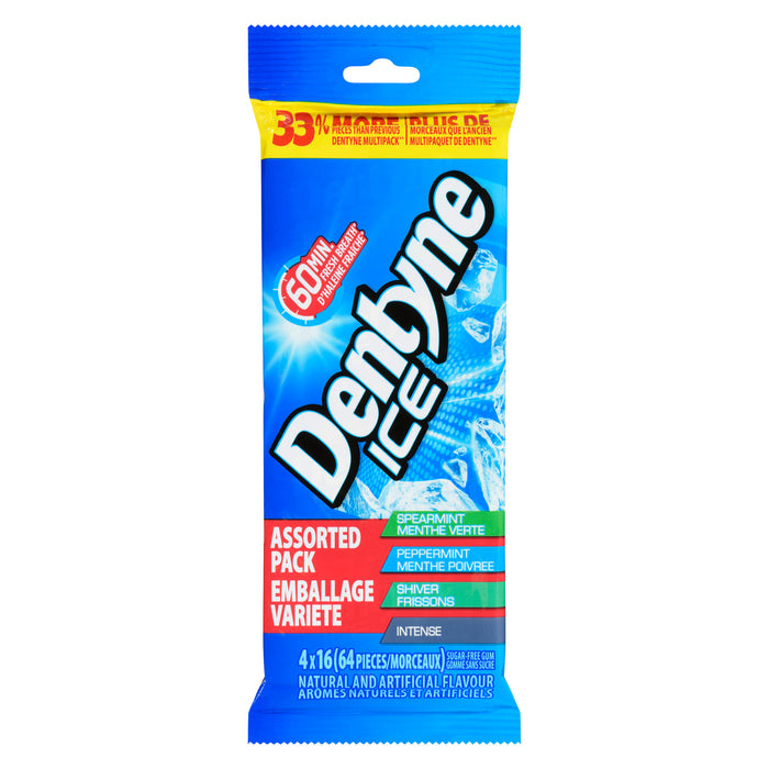 Dentyne Ice Gomme Sans Sucre Emballage Variete, emb. de 4
