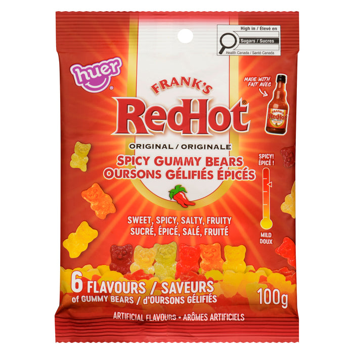 Huer Frank's RedHot Oursons Gélifiés Épicés Originale, 100 g