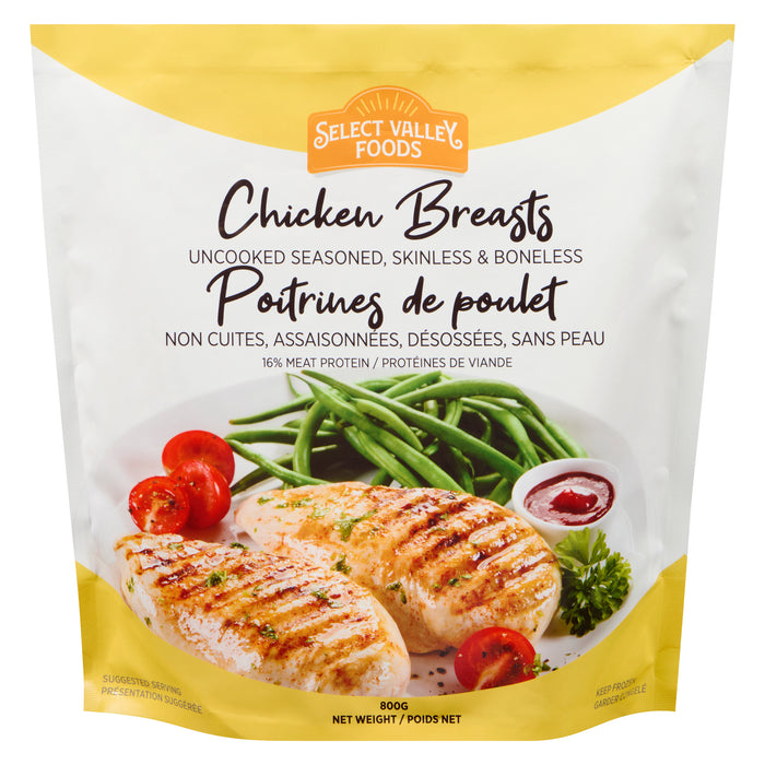 Select Valley Foods Boneless Chicken Breasts, 800 g