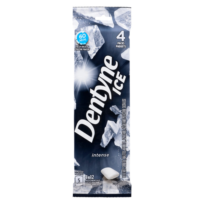 Dentyne Ice Sugar-Free Intense Gum, 4-Pack, 12-Pieces