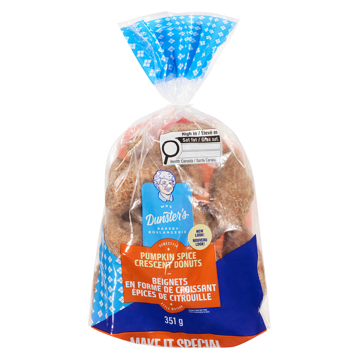 Mrs. Dunsters Pumpkin Spice Crescent Donuts, 351 g