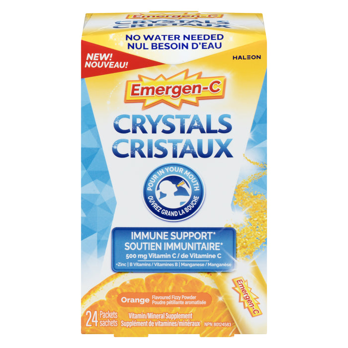 Emergen-C Immune Support Vitamin C Orange Packets, 24-Pack
