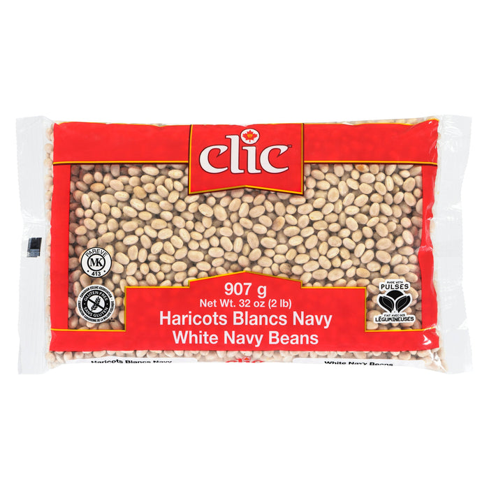 Clic White Navy Beans, 907 g