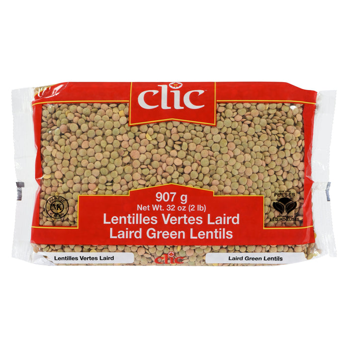 Clic Laird Green Lentils, 907 g