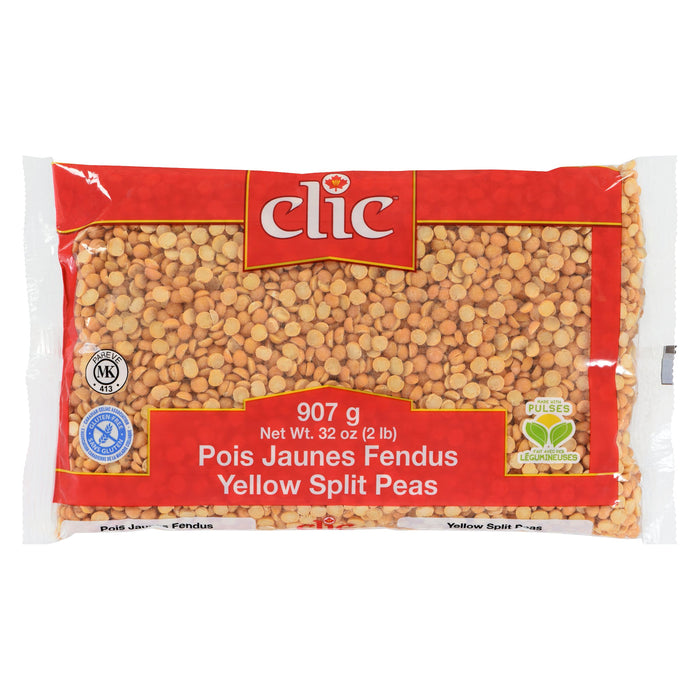 Clic Yellow Split Peas, 907 g
