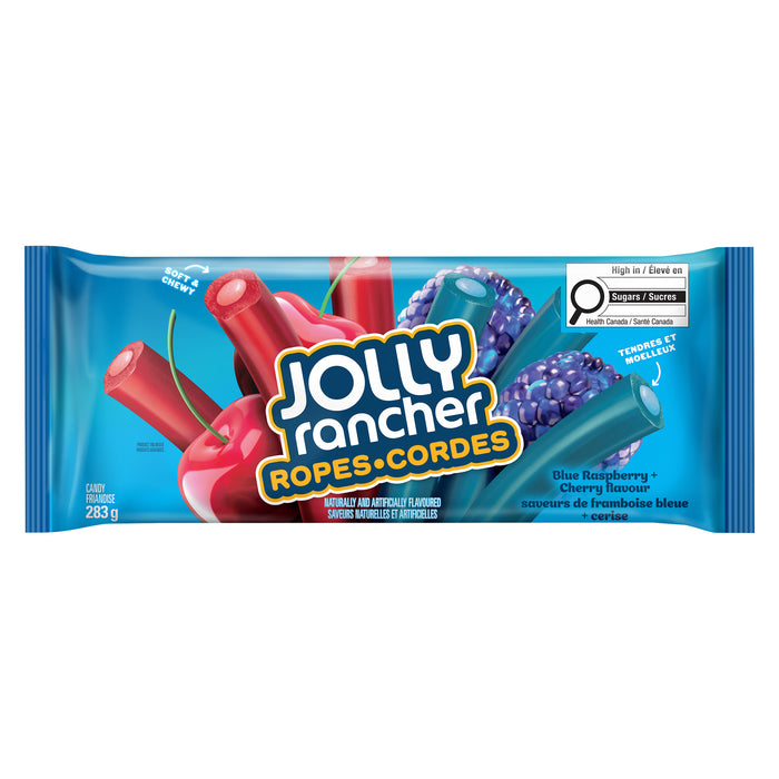 Jolly Rancher Candy Ropes Blue Raspberry + Cherry, 283 g