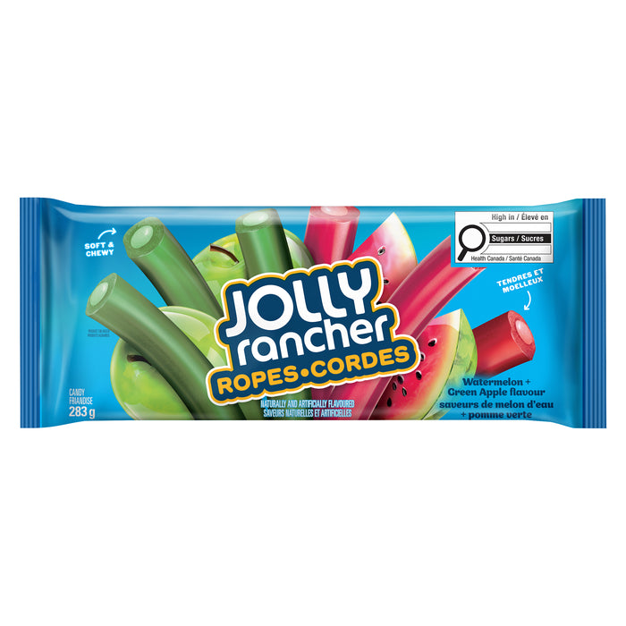 Jolly Rancher Candy Ropes Watermelon + Green Apple, 283 g