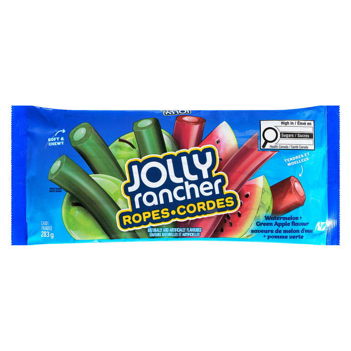 Jolly Rancher Candy Ropes Watermelon + Green Apple, 283 g